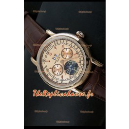 Patek Philippe Complications Tourbillon Reproduction Montre Japonaise en Acier