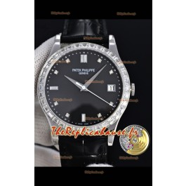 Montre Patek Philippe Calatrava 5298 à diamants carrés Super Clone