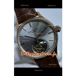 Réplique de Montre Patek Philippe japonaise à tourbillon, cadran gris or rose, Montre japonaise