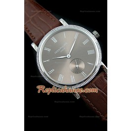 Patek Philippe Calatrava Japanese Replica Montre avec Cadran Gris