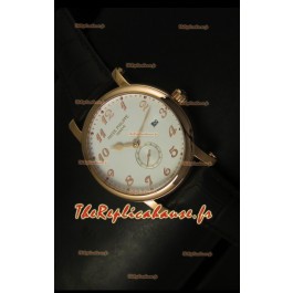 Montre en or rose Patek Philippe Calatrava avec mouvement japonais
