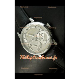 Alange Sohne Double Sous-Cadran Montre Japonaise Bracelet Noir