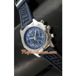 Breitling Chronomat B01 Swiss Montre avec Cadran Bleu - 1:1 Mirror Replica