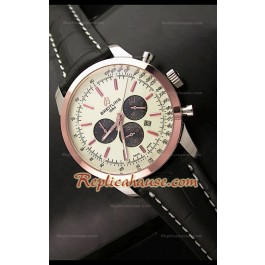 Breitling Transocean Japanese Quartz Montre en Or Rose