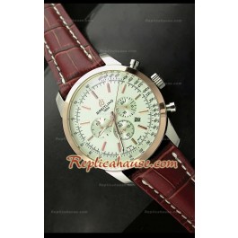 Breitling Transocean Japanese Quartz Montre en Or Rose