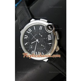 Ballon De Cartier Swiss Replica Montre - Automatique 42 mm avec Cadran Noir