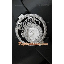 Le Cirque Animalier de Cartier Swiss Replica Montre avec Authentique Cristaux de Swarovski