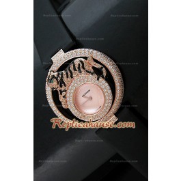 Le Cirque Animalier de Cartier Swiss Replica Montre avec Authentique Cristaux de Swarovski