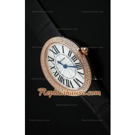 Cartier Baignoire Femmes Replica Montre en Or Rose 