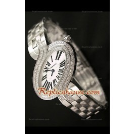 Delices De Cartier Femmes Replica Montre avec Diamants