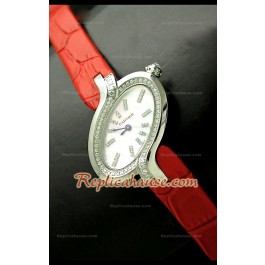 Delices De Cartier Femmes Replica Montre avec Bracelet Rouge