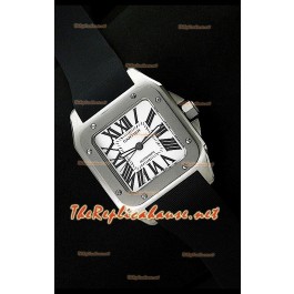 Cartier Santos 100 Montre Suisse avec Lunette en Titane Réplique à l’Authentique 1 sur 1 - 42 mm