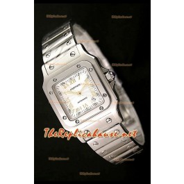 Cartier Santos Montre Femmes Réplique Suisse 29 mm - Chiffres des Heures en Or