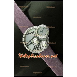 Perles de Cartier Swiss Femmes Montre en Or Rose