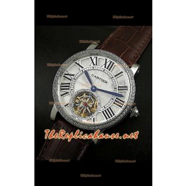 Cartier Calibre Japanese Tourbillon Montre Bracelet Marron