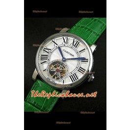 Cartier Calibre Japanese Tourbillon Montre Bracelet Vert