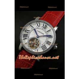 Cartier Calibre Japanese Tourbillon Montre Bracelet Rouge