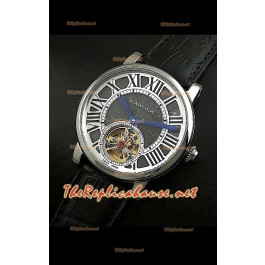 Cartier Calibre Japanese Tourbillon Montre Bracelet Noir