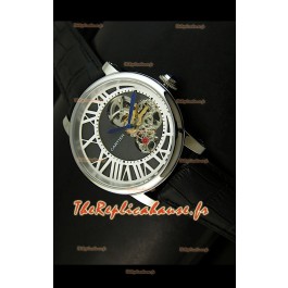 Rotonde De Cartier Cadran Love Reproduction Montre Japonaise - Boitier Acier Inoxydable