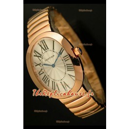 Cartier Baignoire Reproduction Montre Japonaise en Or Jaune