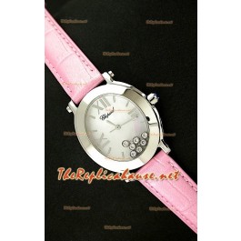 Chopard Happy Sport Femmes Montre Japonaise avec Cuir Rose