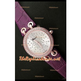 Chopard Xtraveganza Femmes Montre avec Boîtier en Or Rose Garnis de Diamants