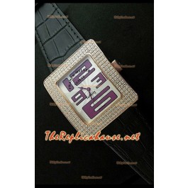Franck Muller Infinity Femmes Replica Montre en Or Rose Heure en Chiffres Arabes