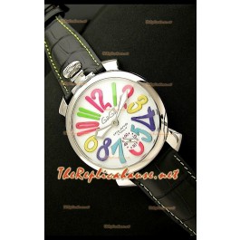 GaGa Milano Manuale Montre en Acier - 48 mm 
