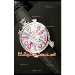 GaGa Milano Manuale Montre en Acier - 48 mm 