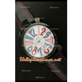 GaGa Milano Manuale Montre avec Boîtier PVD - 48 mm