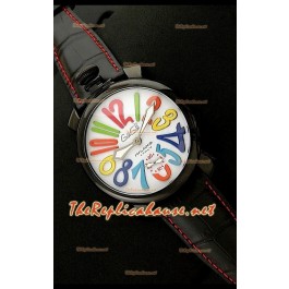 GaGa Milano Manuale Montre avec Boîtier PVD - 48 mm
