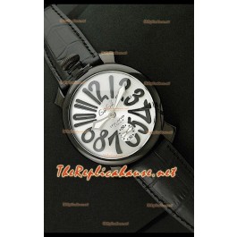 GaGa Milano Manuale Montre avec Boîtier PVD - 48 mm