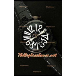 GaGa Milano Manuale Montre avec Boîtier PVD - 48 mm