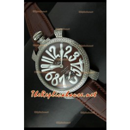 GaGa Milano Manuale Japanese Montre Cdran Marron