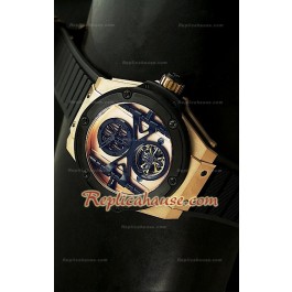 Hublot Big Bang King Power Tourbilon Japanese Replica Montre en Or Rose
