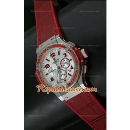 Hublot Big Bang Swiss Quartz Montre - 38MM en Rouge