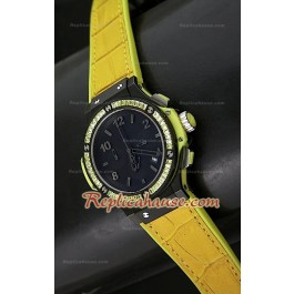Hublot Big Bang Tutti Frutti Quartz Montre en Jaune- 38MM