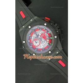 Hublot Big Bang King Power Manchester United Japanese Montre avec PVD