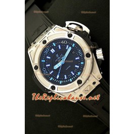Hublot Big Bang King Power 4000M Montre avec Chiffres des Heures en Bleu