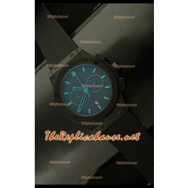 Hublot Vendome Chronograph PVD Japanese Montre - Repères Verts