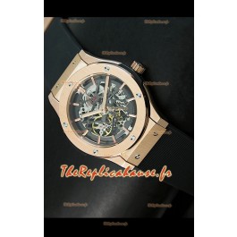 Hublot Classic Fusion Reproduction Montre Japonaise avec Revêtement Or Rose