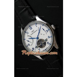 IWC Tourbillon Japanese Replica Montre avec Cadran Blanc