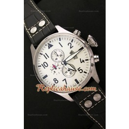 IWC Big Pilot Complications Steel Japanese Montre - 47 mm