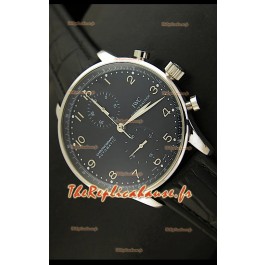 IWC Portuguese Chronographe REPRODUCTION Montre Suisse en Acier Inoxydable Edition REPRODUCTION Exacte 1:1