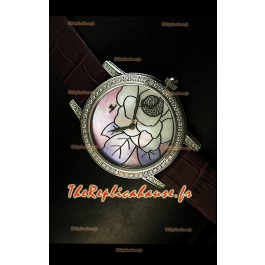 Jaeger LeCoultre Mouvement Quartz Japonais Montre Pour Femme - Bracelet Marron