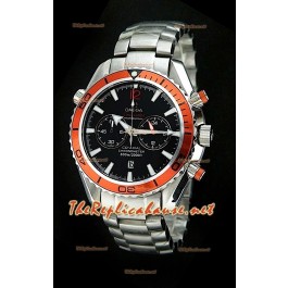 Omega Seamaster Planet Ocean Chronograph Montre Japonaise avec Lunette Orange