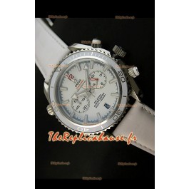 Omega Seamaster The Planet Océan REPRODUCTION Montre Japonaise en Blanc