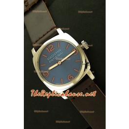 Panerai Radiomir Homage Vintage Montre Suisse avec Cadran Bleu