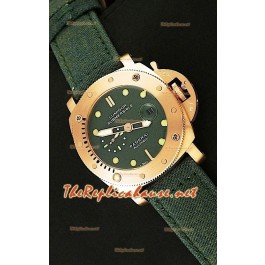 Panerai Luminor Submersible Montre Or Rose avec Cadran Vert - 47 mm 