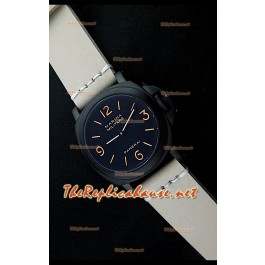 Panerai Luminor Marina Black Seal PVD Montre Suisse avec Bracelet Ocre